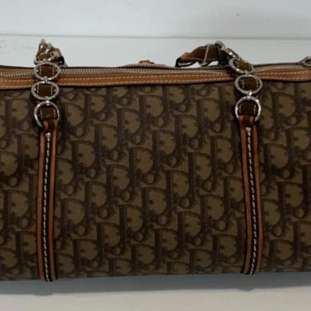 Vintage Dior Brown Trotter Bag - Picture 3 of 8